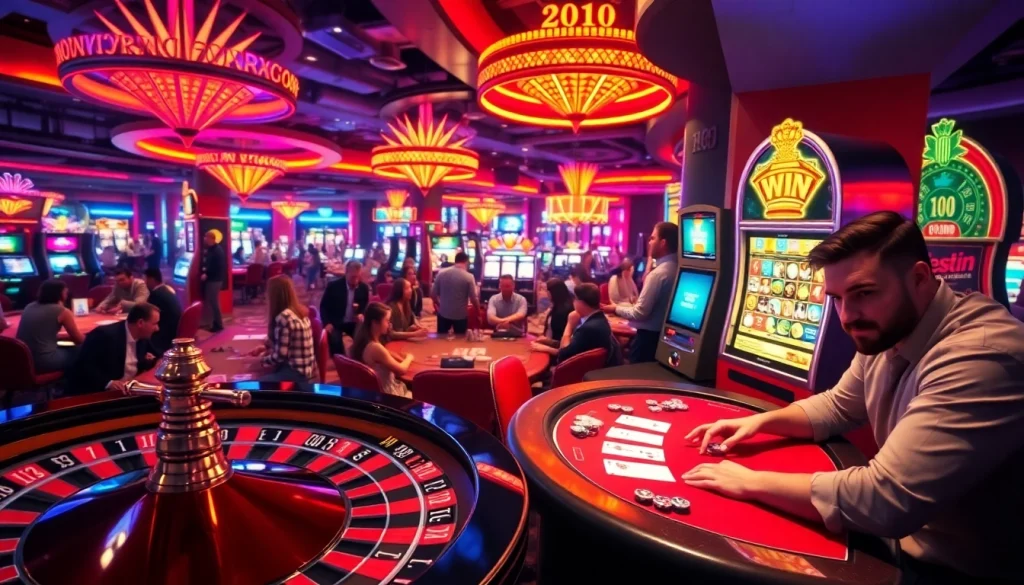 Experience the thrill of 13WIN at a lavish casino with dynamic gambling action at the roulette table.